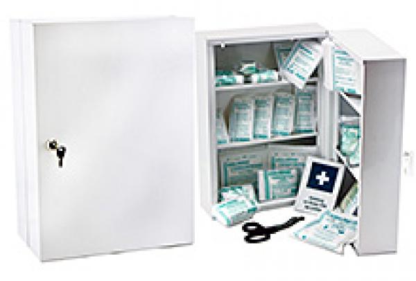 Verbandschrank Typ 034, gefüllt mit DIN 13169